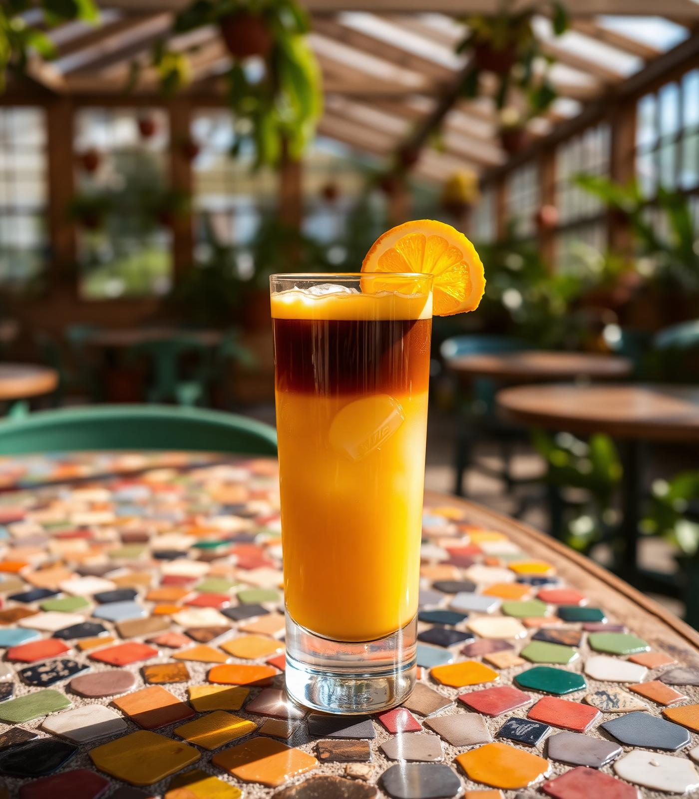 Espresso orange in a tall glass